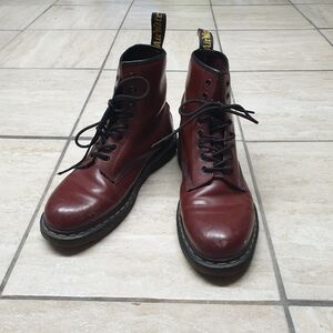 Dr. Martens Men's Burgundy Boots